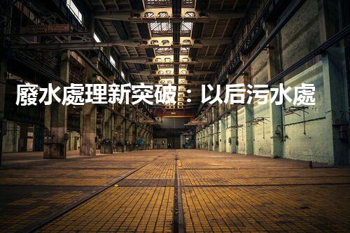 廢水處理新突破：以后污水處理的奧秘揭秘？